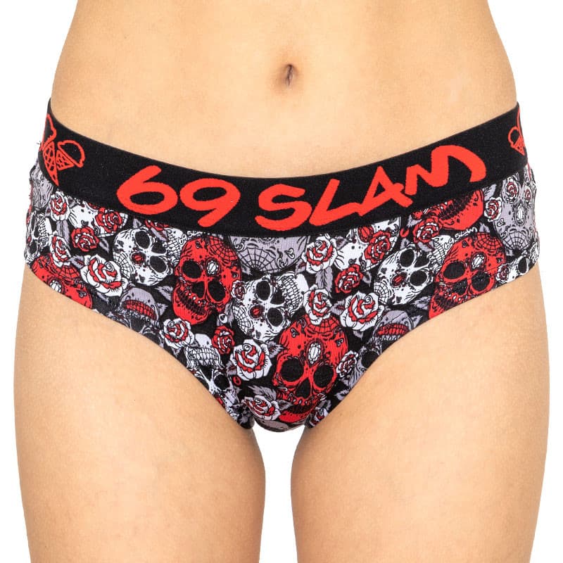 Dámské kalhotky 69SLAM boxer bamboo red sugar crane L - náhled 1