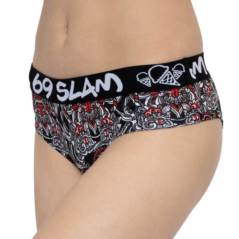 Dámské kalhotky 69SLAM boxer bamboo totem mask L - náhled 2