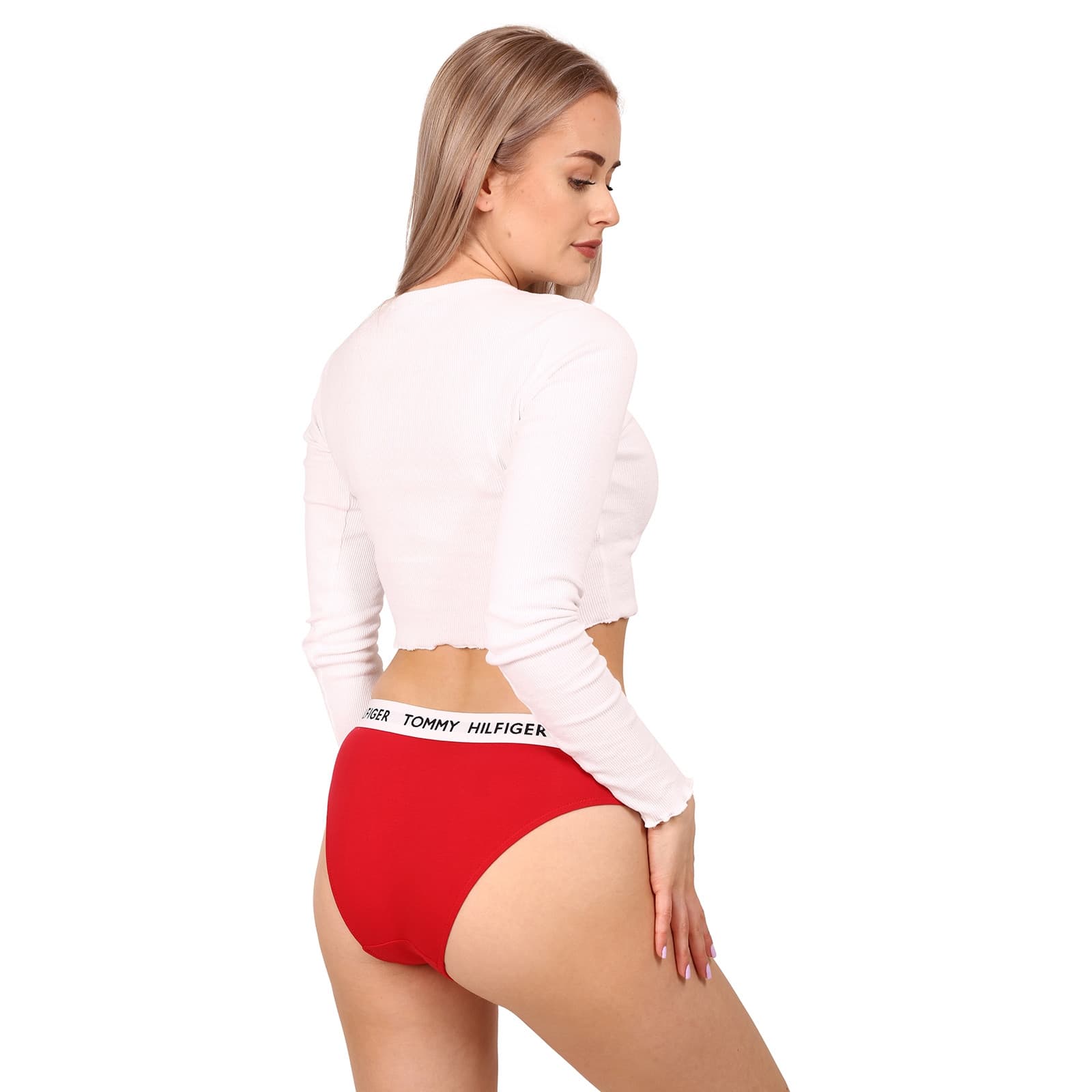 Dámské kalhotky Tommy Hilfiger červené (UW0UW02193 XCN) L - náhled 5
