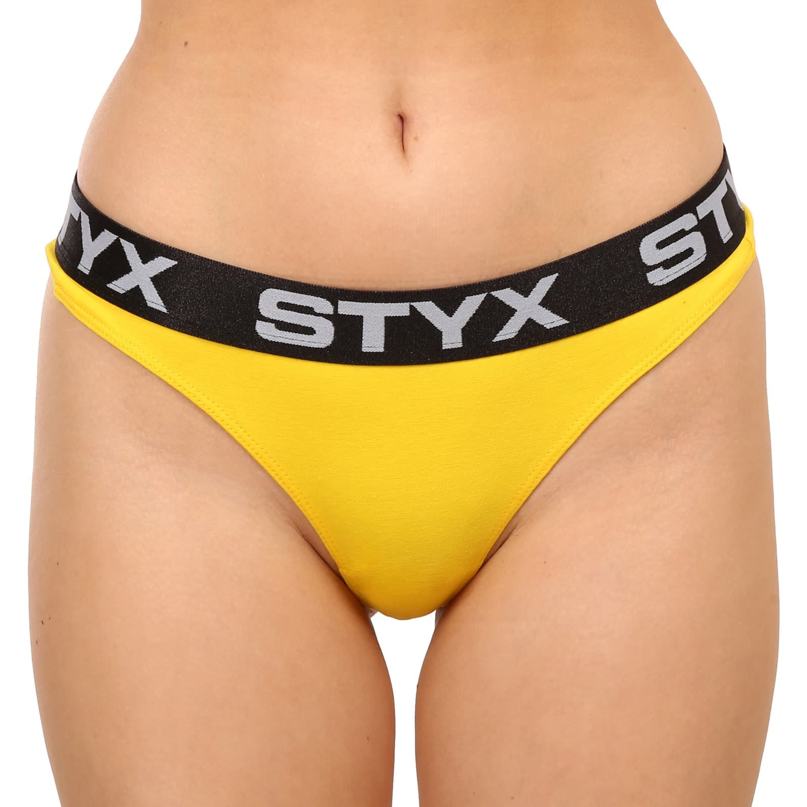 Dámská tanga Styx sportovní guma žlutá (IT1068) L - náhled 1