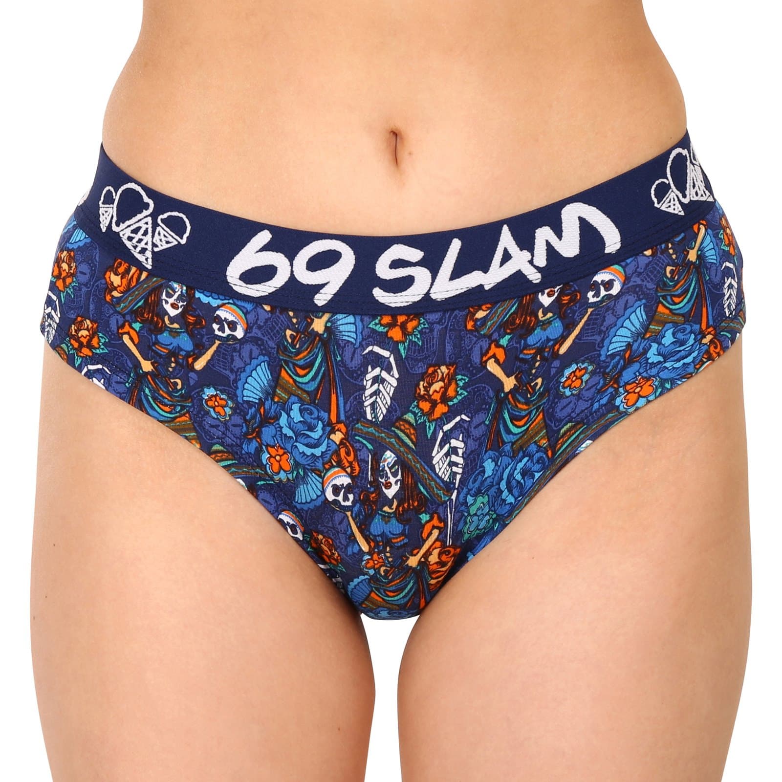 Dámské kalhotky 69SLAM bamboo dia de los muertos alexa (GWBDDM-BB)