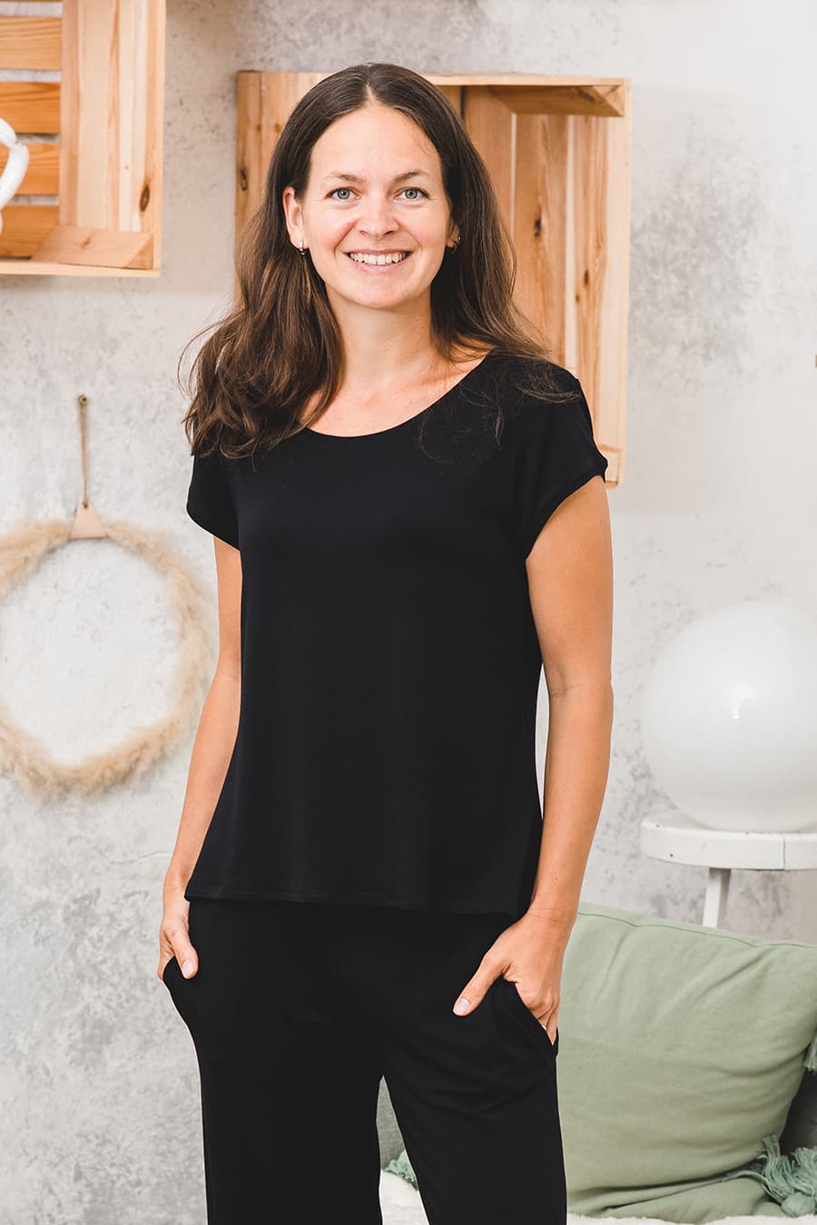 Bambusové tričko s krátkým rukávem Meracus Anna černé (MEF001) L/XL - náhled 5