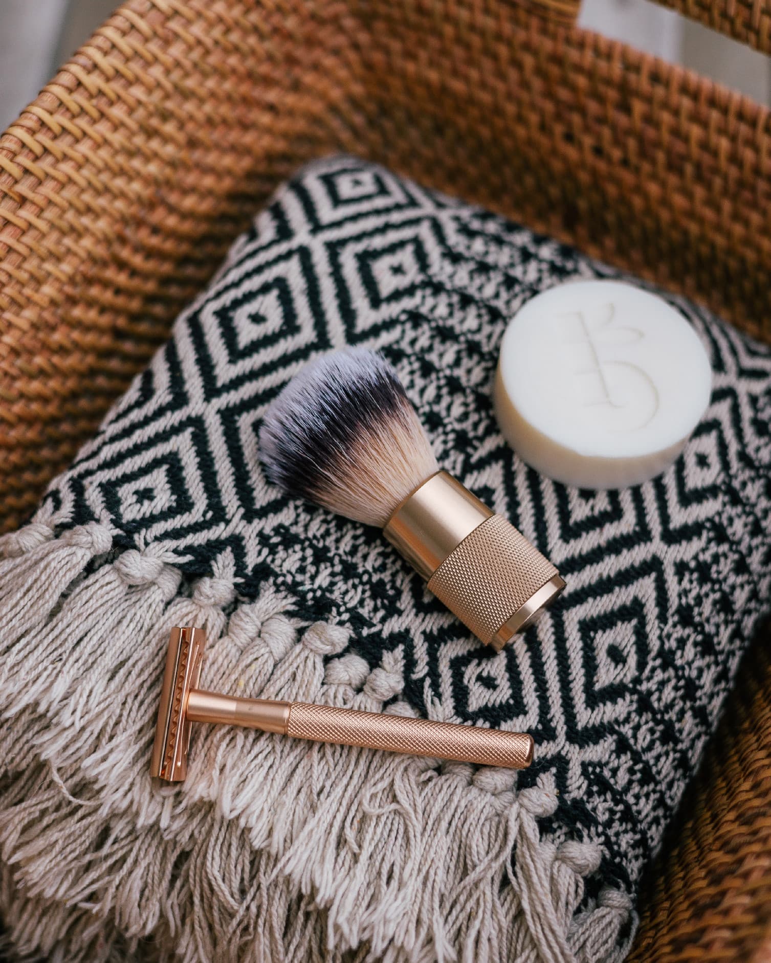 Štětec na holení Bambaw Rose Gold (BAM036) - náhled 2