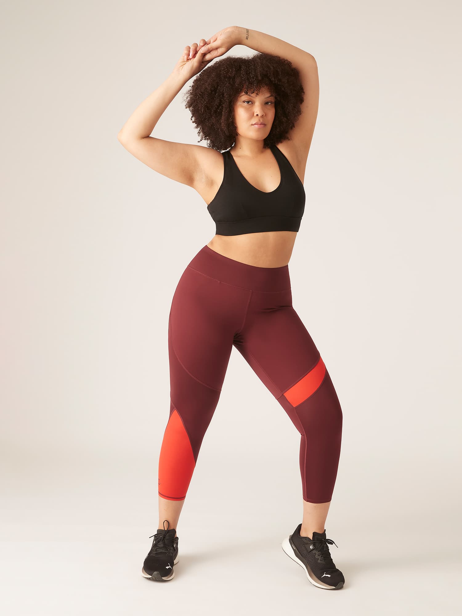 Menstruační legíny 7/8 PUMA & Modibodi Grape/Red (MODI4098LGR) L - náhled 5