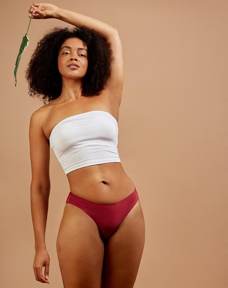 Menstruační kalhotky FLUX bezešvé Bikini Dusty Rose - Light (FLUX05)