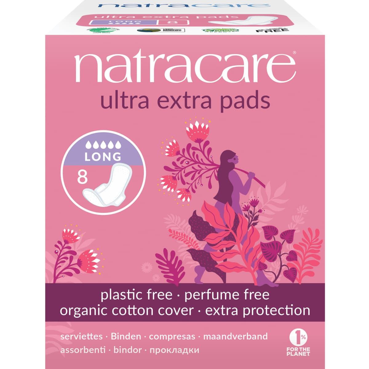Denní vložky Natracare Long Ultra Extra 8 ks (NATRA19)