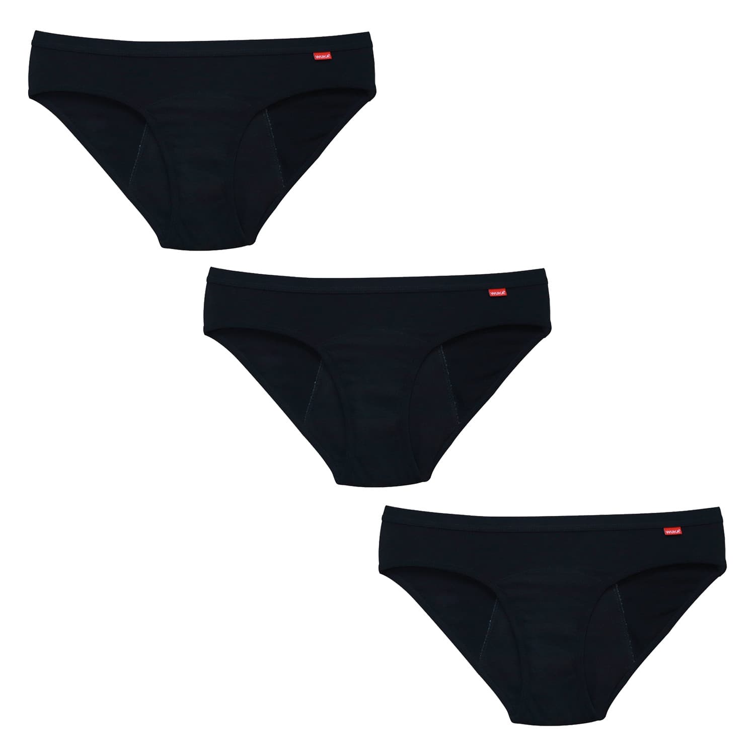 3PACK Menstruační kalhotky WUKA Basics™ Hipster - Medium (WUKA200)