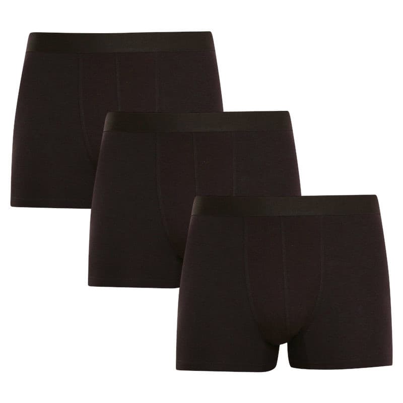 3PACK pánské boxerky Nedeto černé (3NB001)