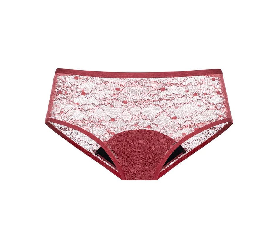Menstruační kalhotky Dorina Eco Moon Hipster krajkové Red (DOR002R)