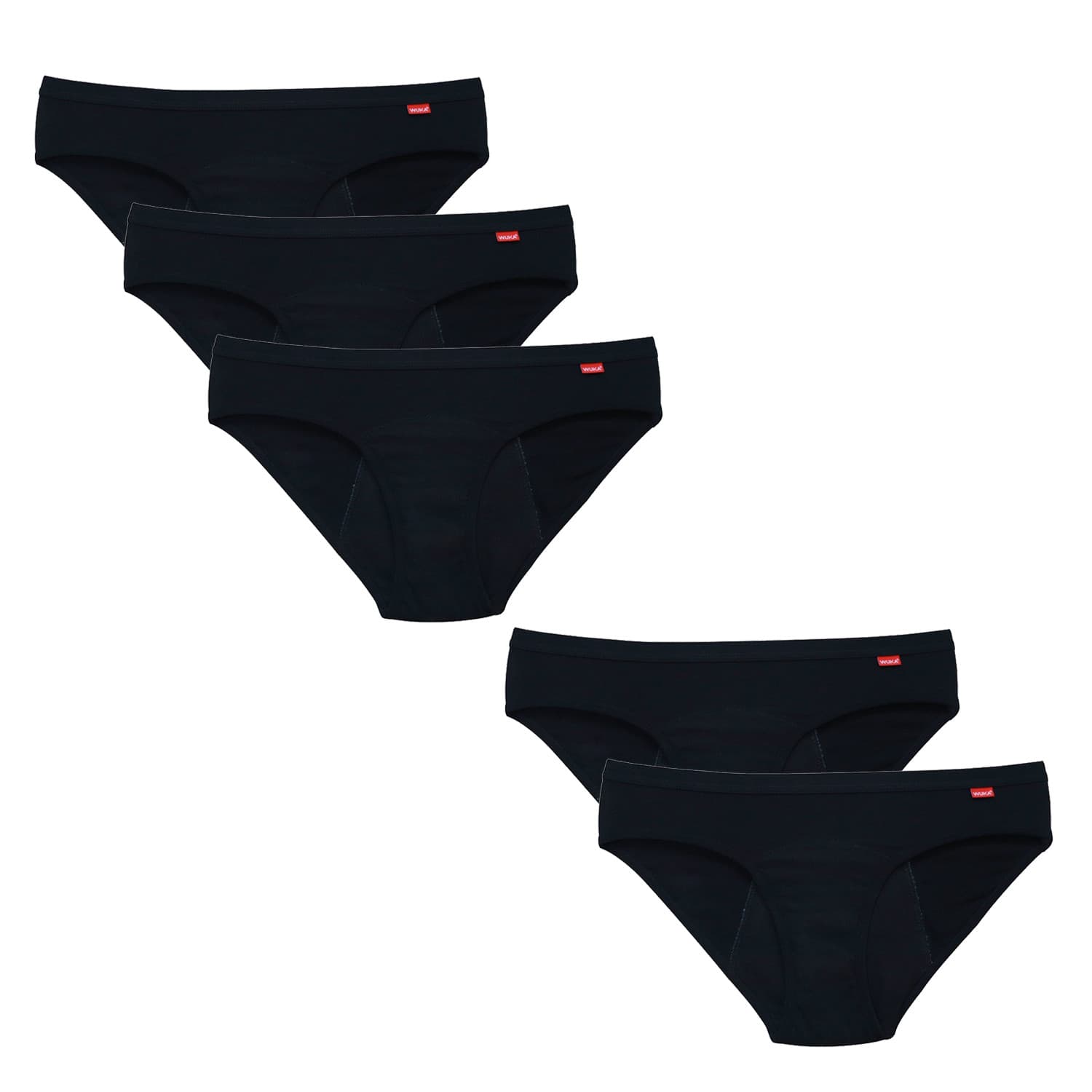 5PACK Menstruační kalhotky WUKA pro normální menstruaci (WUKA201)