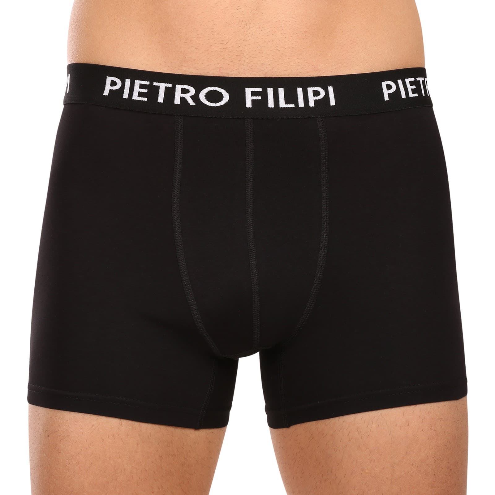 3PACK pánské boxerky Pietro Filipi černé (3BCL006) L - náhled 2