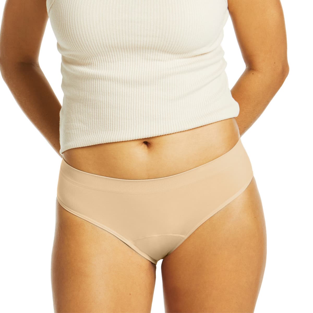 Menstruační kalhotky Love Luna Seamfree Bikini Nude (LLUWSFBI-NUDE)