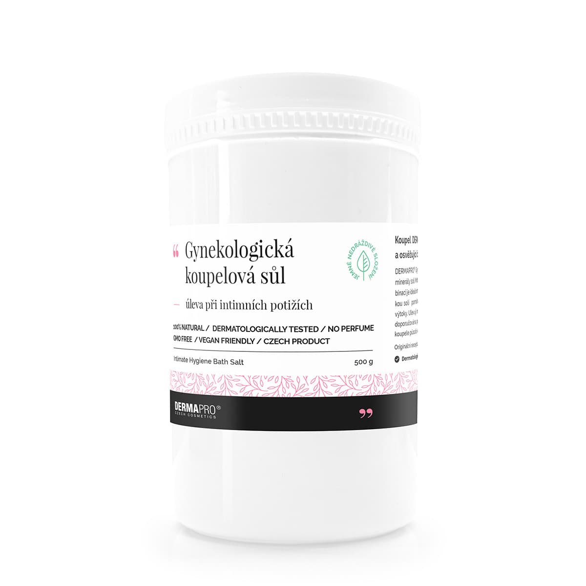 Gynekologická koupelová sůl DERMAPRO 500 g (DP001)