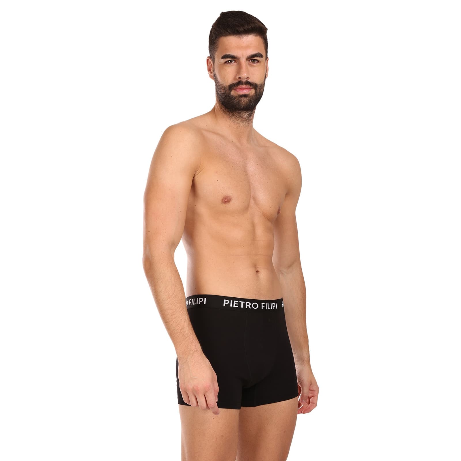 7PACK pánské boxerky Pietro Filipi černé (7PBC2) 3XL - náhled 5
