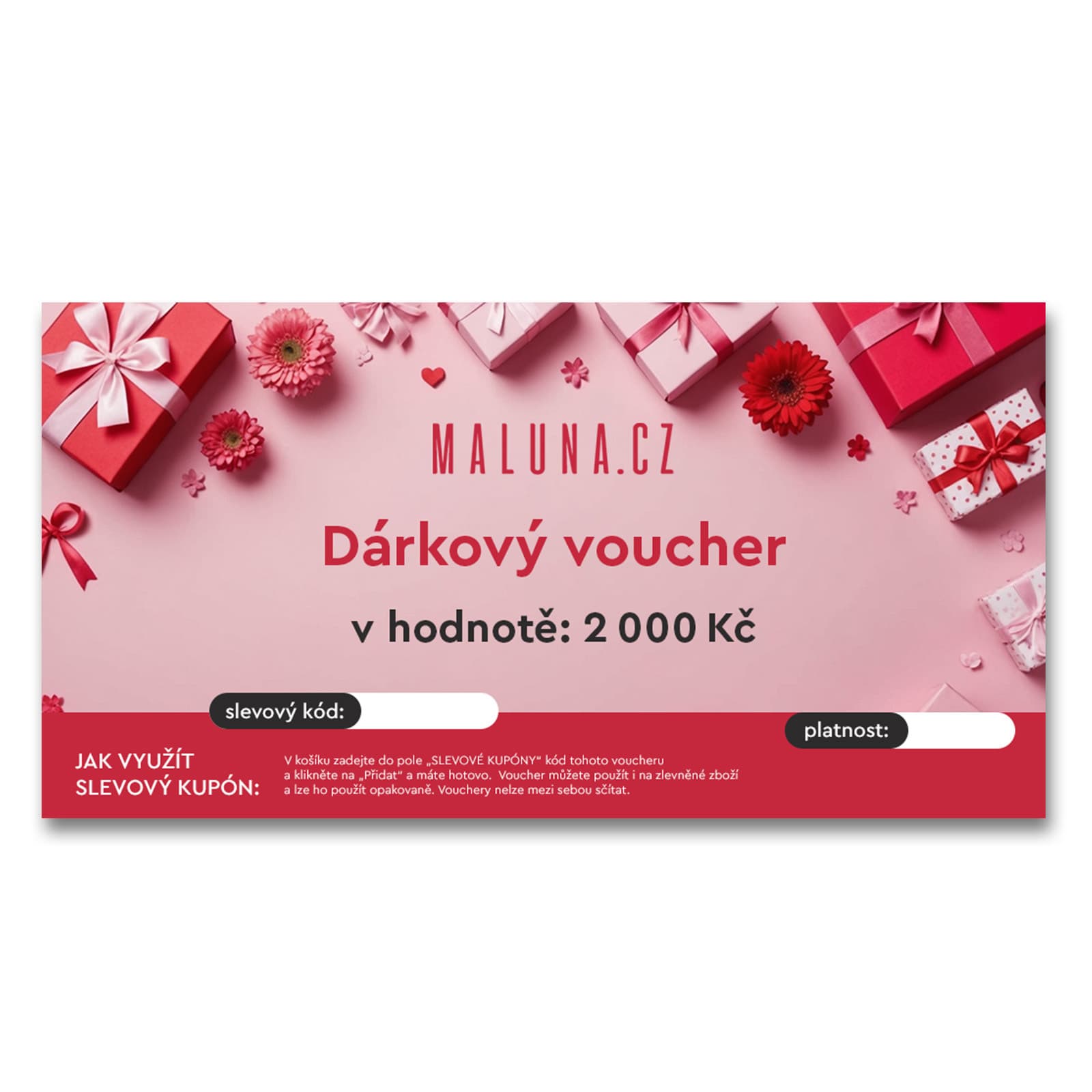 Elektronický voucher 2000 Kč (zaslání e-mailem)