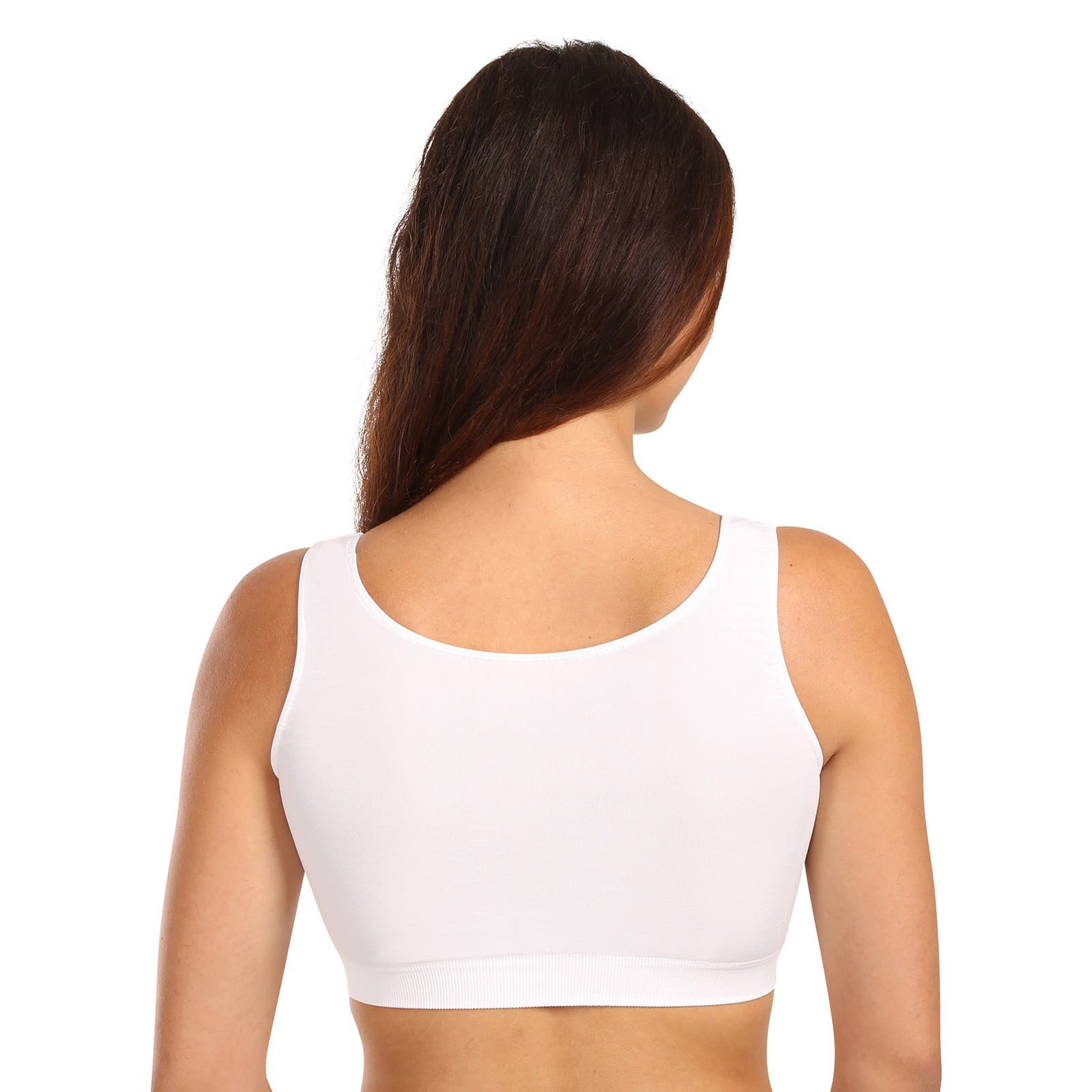 Dámská podprsenka Moravec bezešvá bílá (Sport top) L/XL - náhled 3