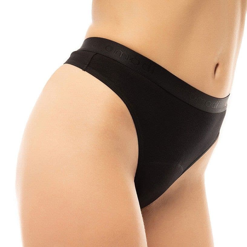 Menstruační tanga Ecomodi černé (T2B1X) 3XL - náhled 2