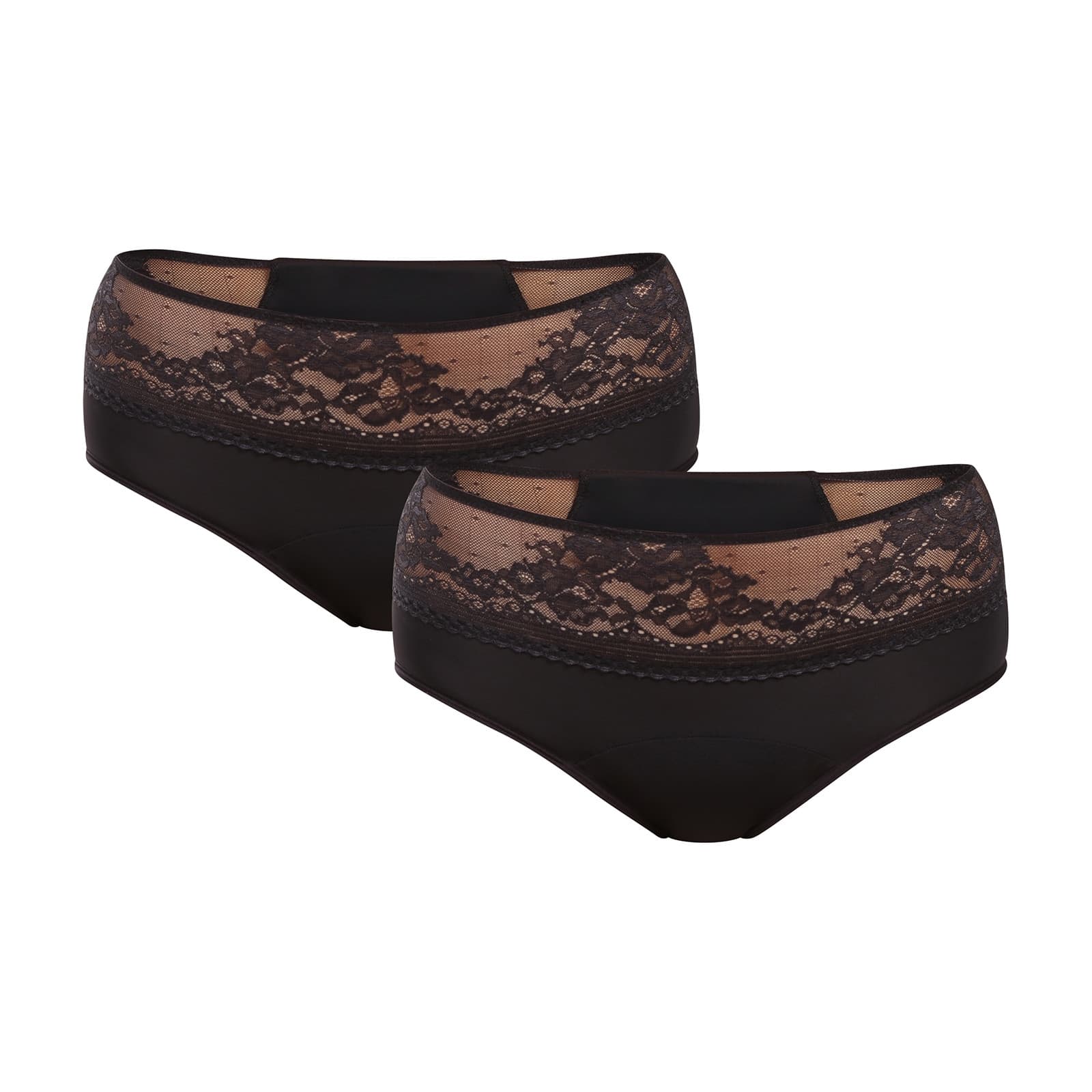 2PACK Menstruační kalhotky Dorina Eco Moon Lace Midi (DOR052)