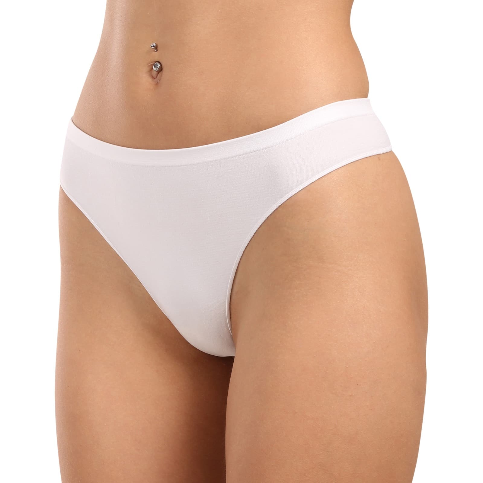 Dámská tanga Moravec bezešvá bílá (Light) L/XL - náhled 2