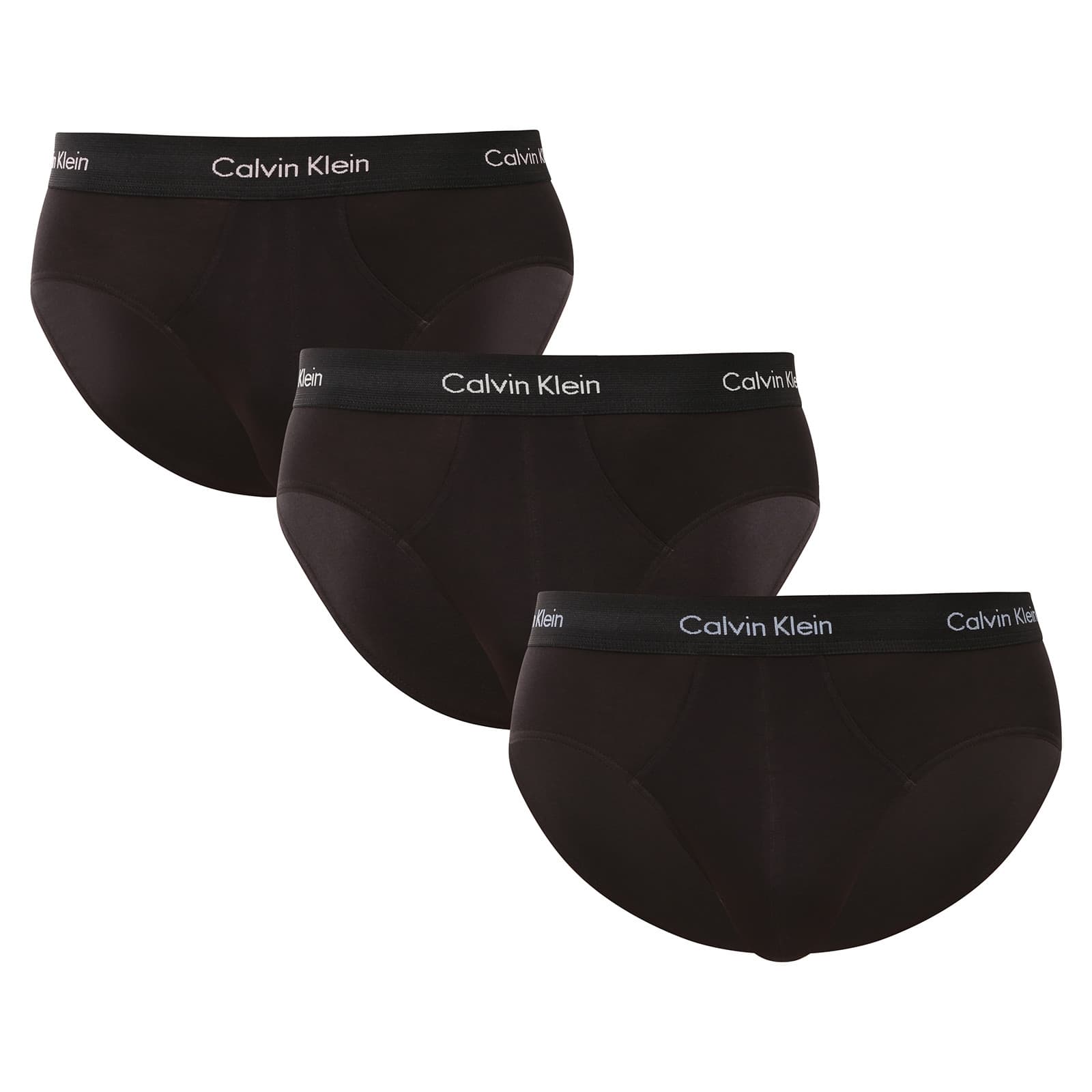 3PACK pánské slipy Calvin Klein černé (U2661G-VX9)