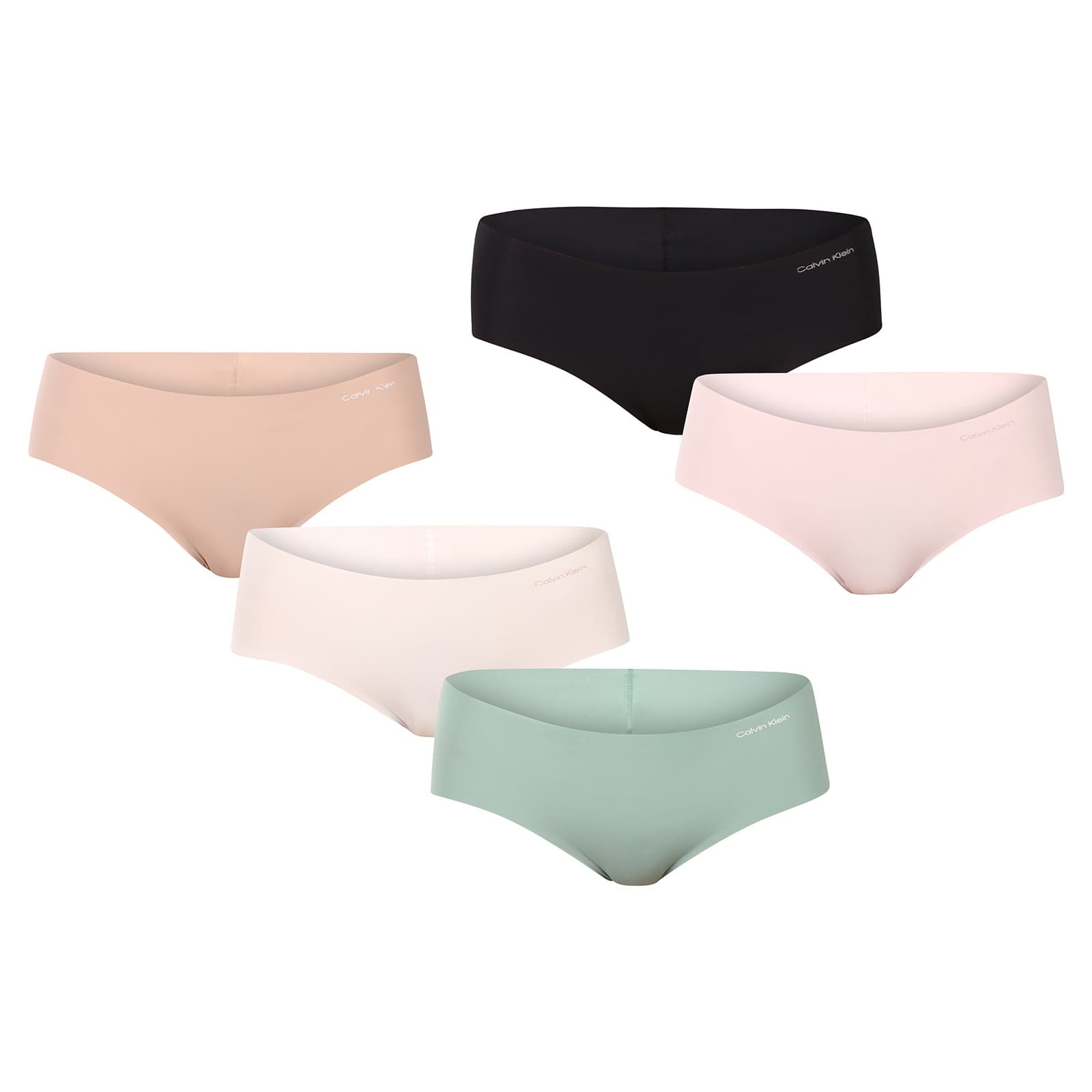 5PACK dámské kalhotky Calvin Klein bezešvé vícebarevné (D3557E-31N)