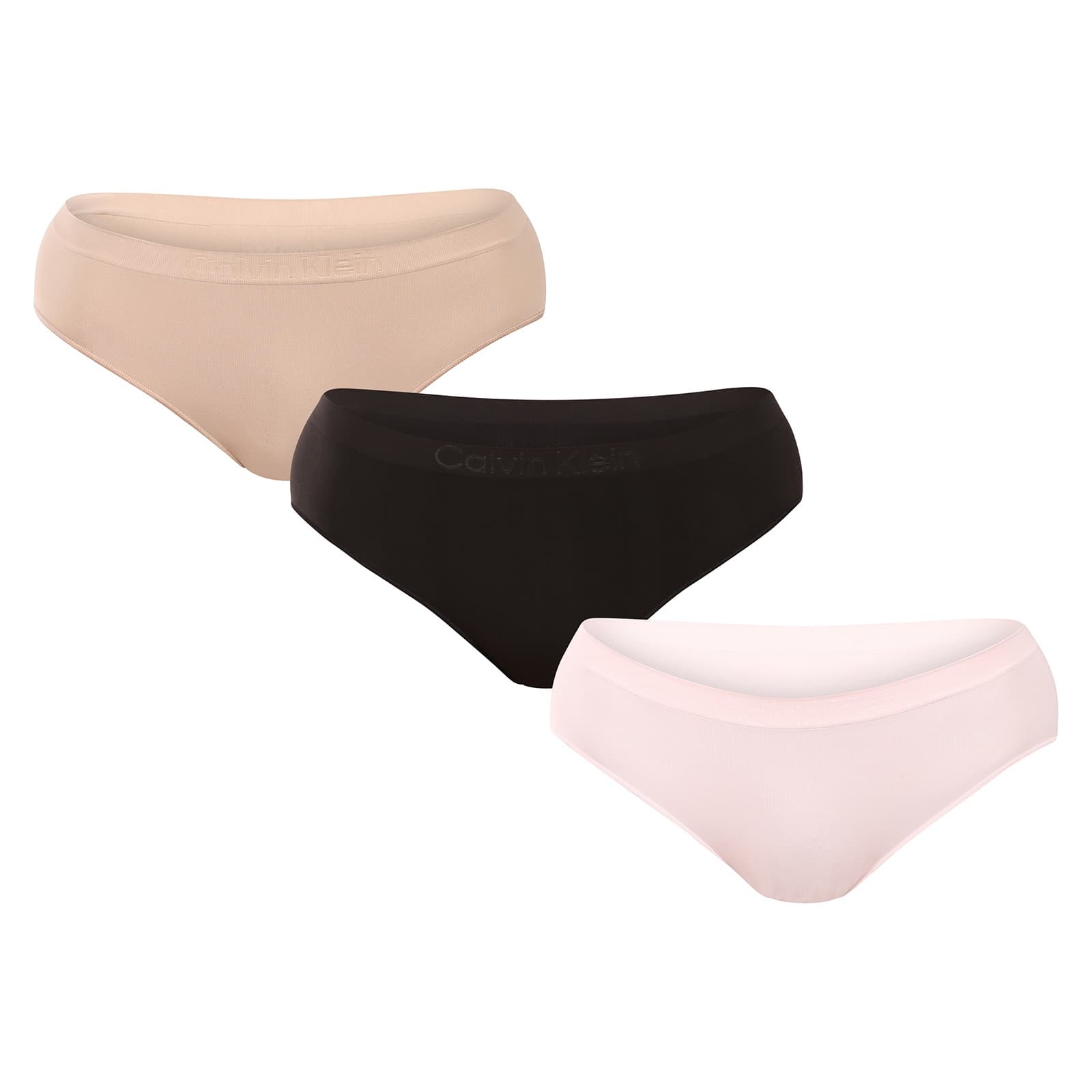 3PACK dámské kalhotky Calvin Klein bezešvé vícebarevné (QD5212-31S)