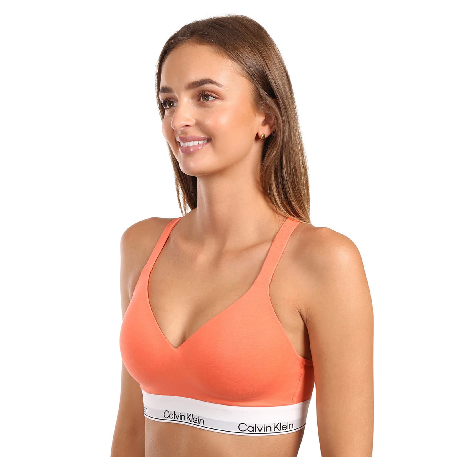 Dámská podprsenka Calvin Klein oranžová (QF8500-YTS) 3XL - náhled 2