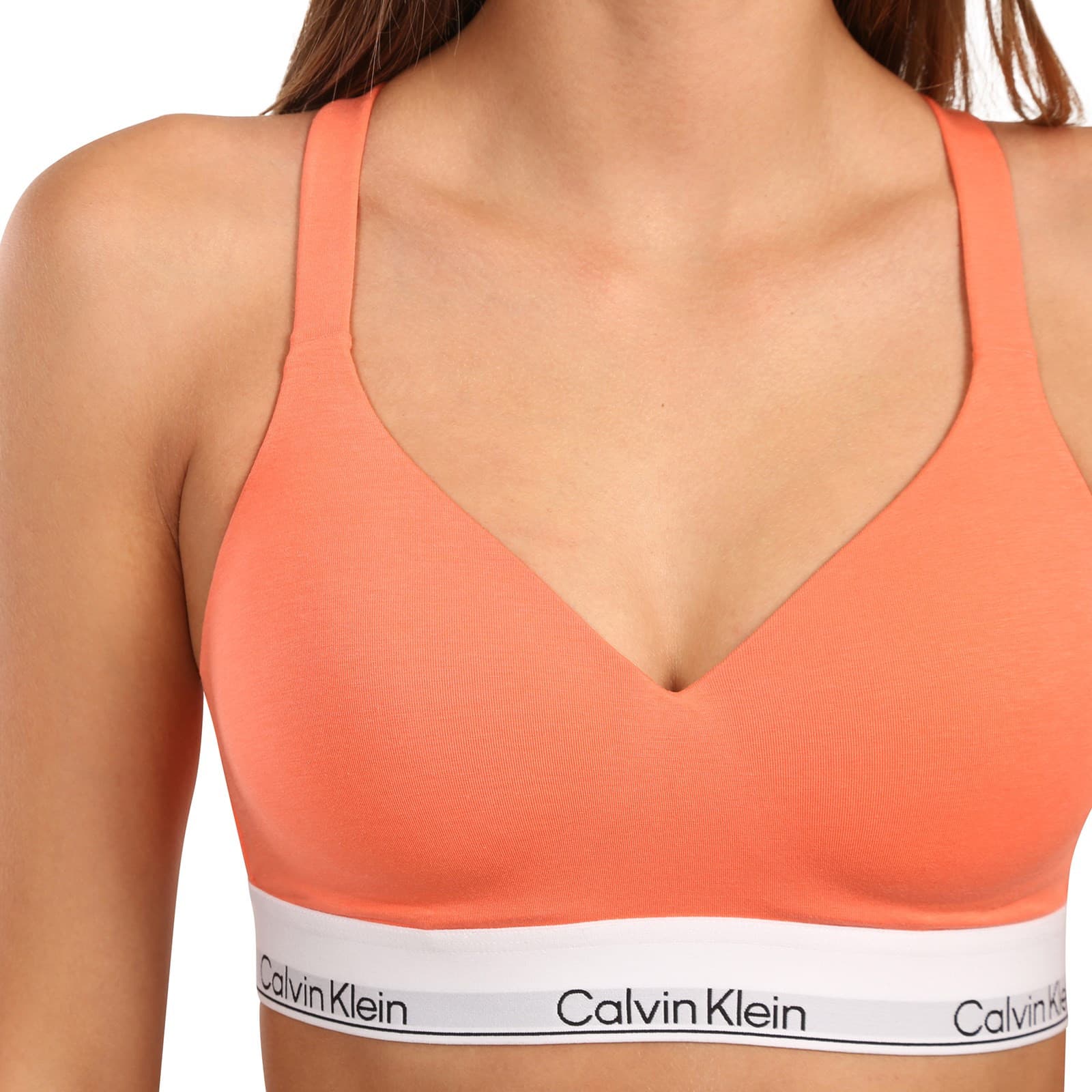Dámská podprsenka Calvin Klein oranžová (QF8500-YTS) 3XL - náhled 4