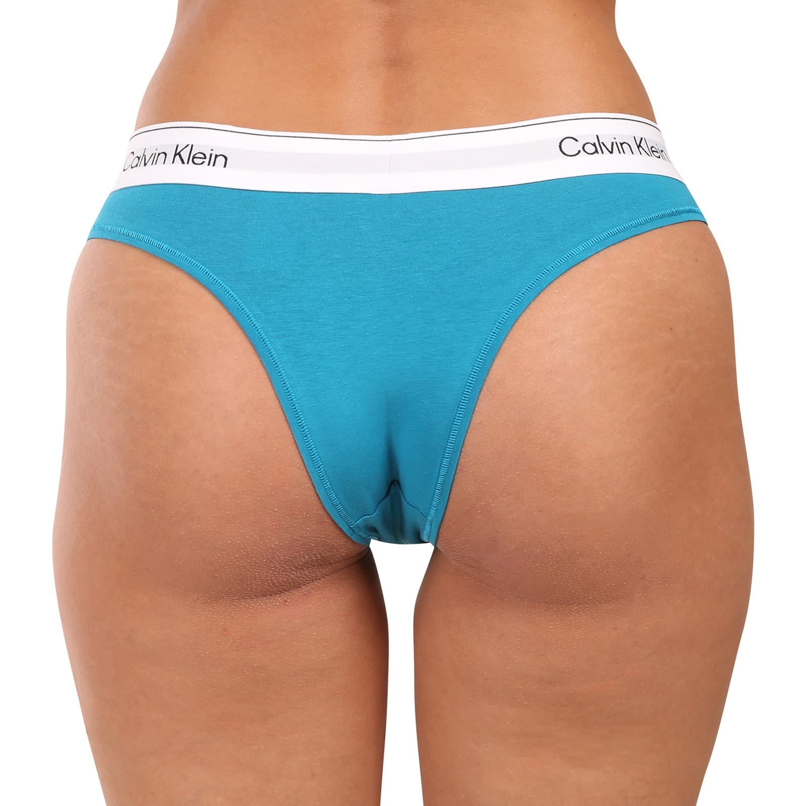 Dámské kalhotky brazilky Calvin Klein modré (QF8522-YTM) 3XL - náhled 2