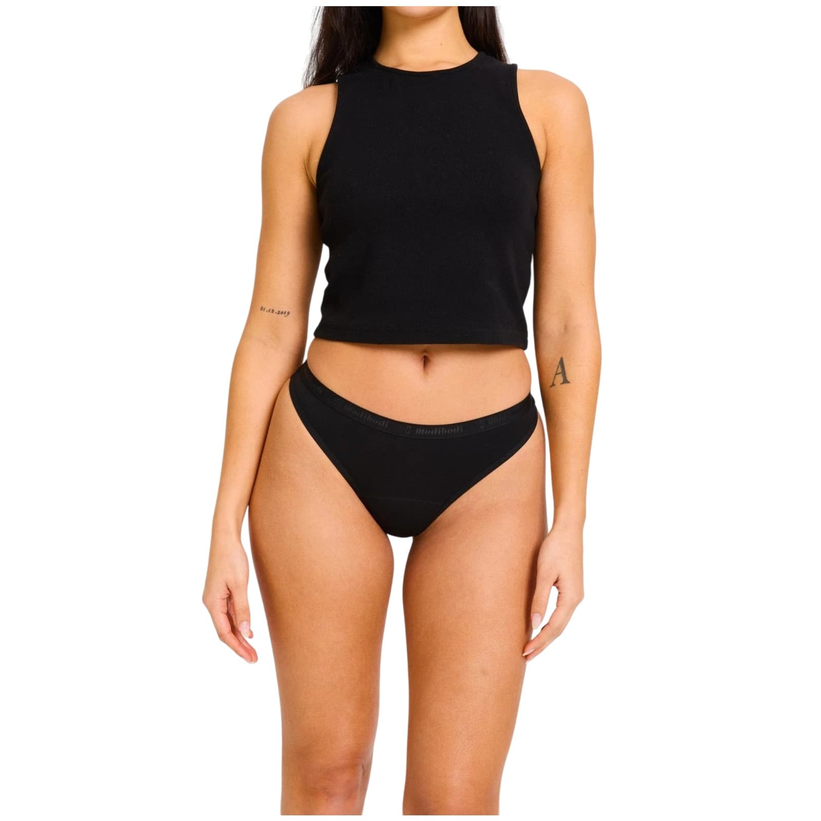Menstruační tanga Modibodi Basic Thong Light (BSTHLMBLAW) 3XL - náhled 3