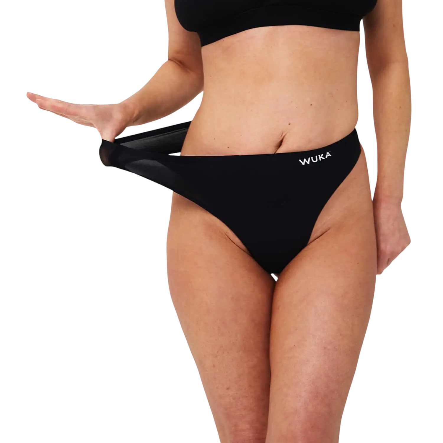 Menstruační tanga Wuka bezešvé Stretch černé (WST-black) L - 3XL - náhled 1