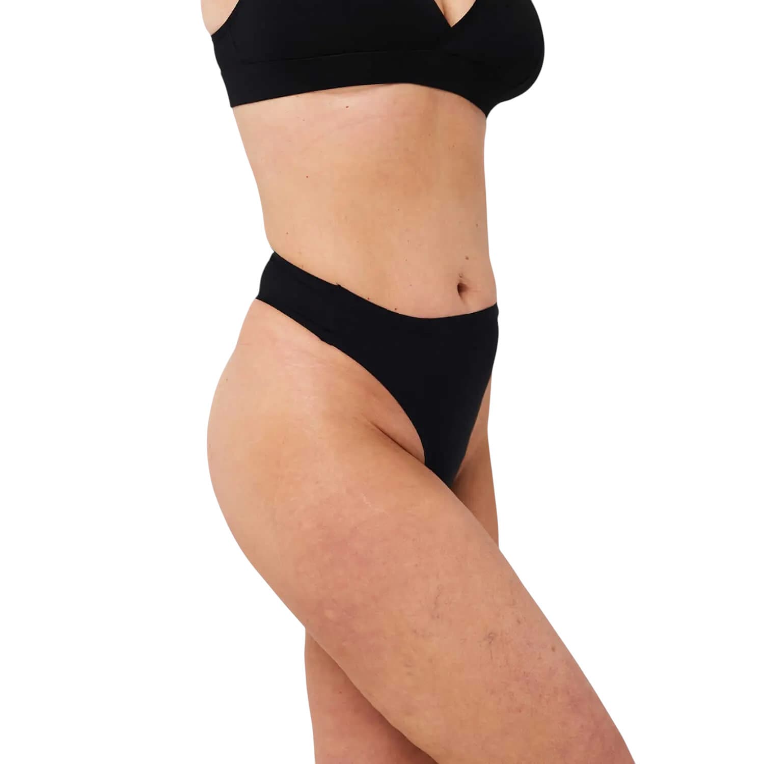 Menstruační tanga Wuka bezešvé Stretch černé (WST-black) L - 3XL - náhled 2