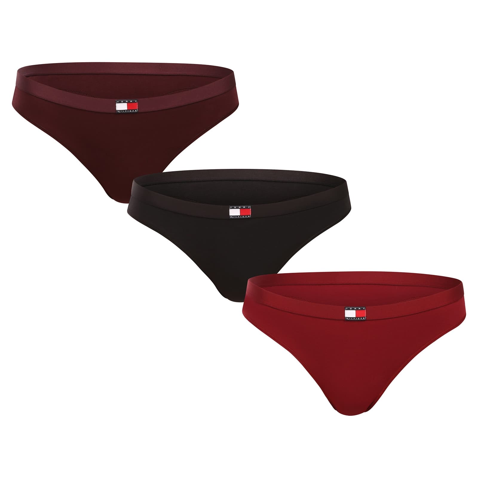 3PACK dámská tanga Tommy Hilfiger vícebarevná (UW0UW06139 0W6)