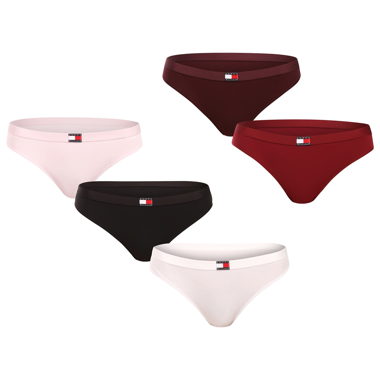 5PACK dámská tanga Tommy Hilfiger vícebarevná (UW0UW05642 0WY)