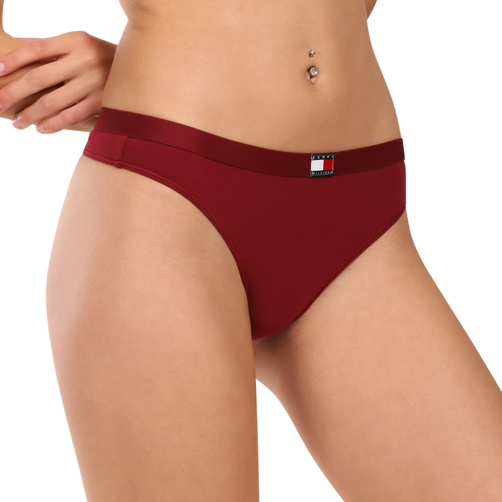 5PACK dámská tanga Tommy Hilfiger vícebarevná (UW0UW05642 0WY) L - náhled 5