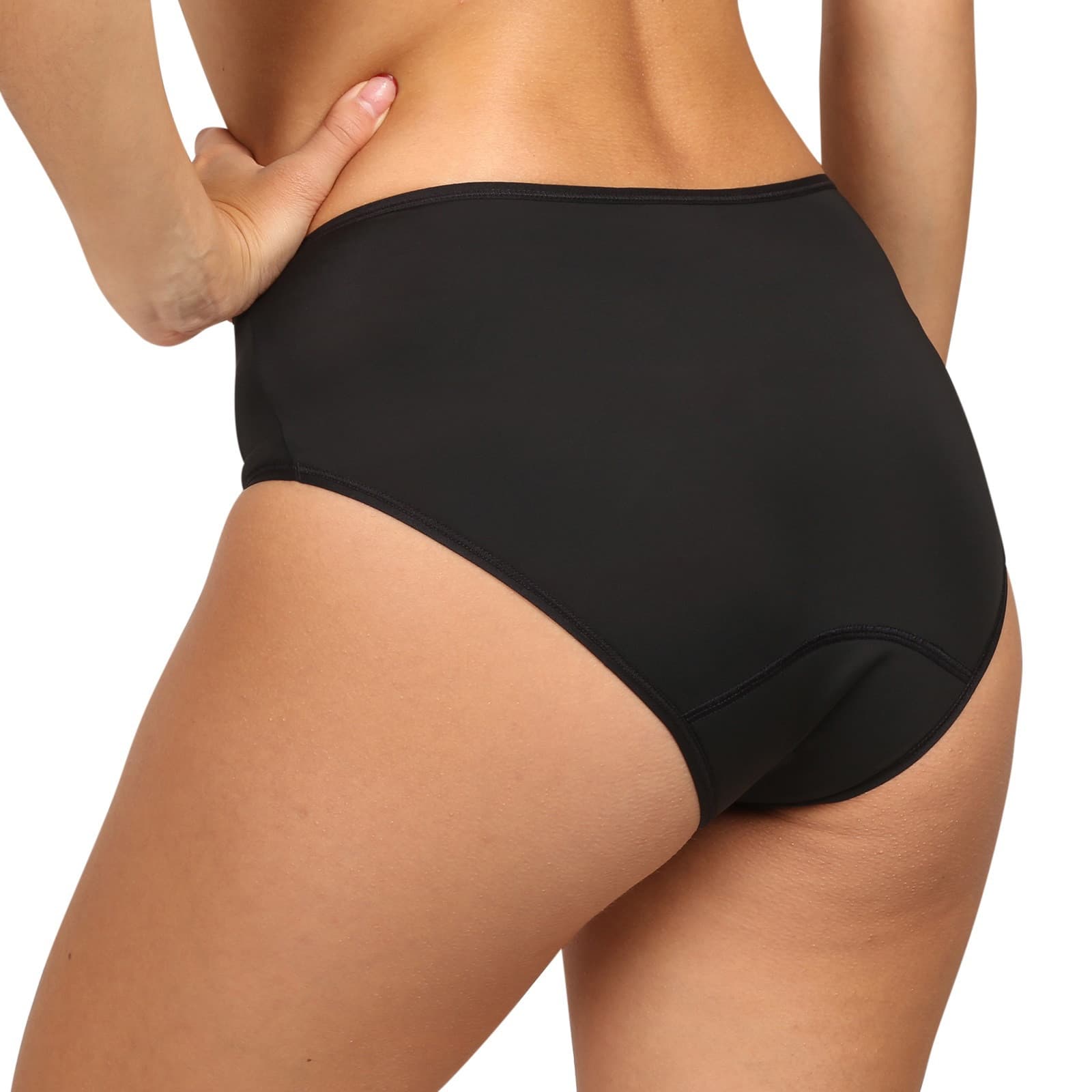 Menstruační kalhotky Love Luna Midi Black Eco (LLUWRNMI) L - náhled 2