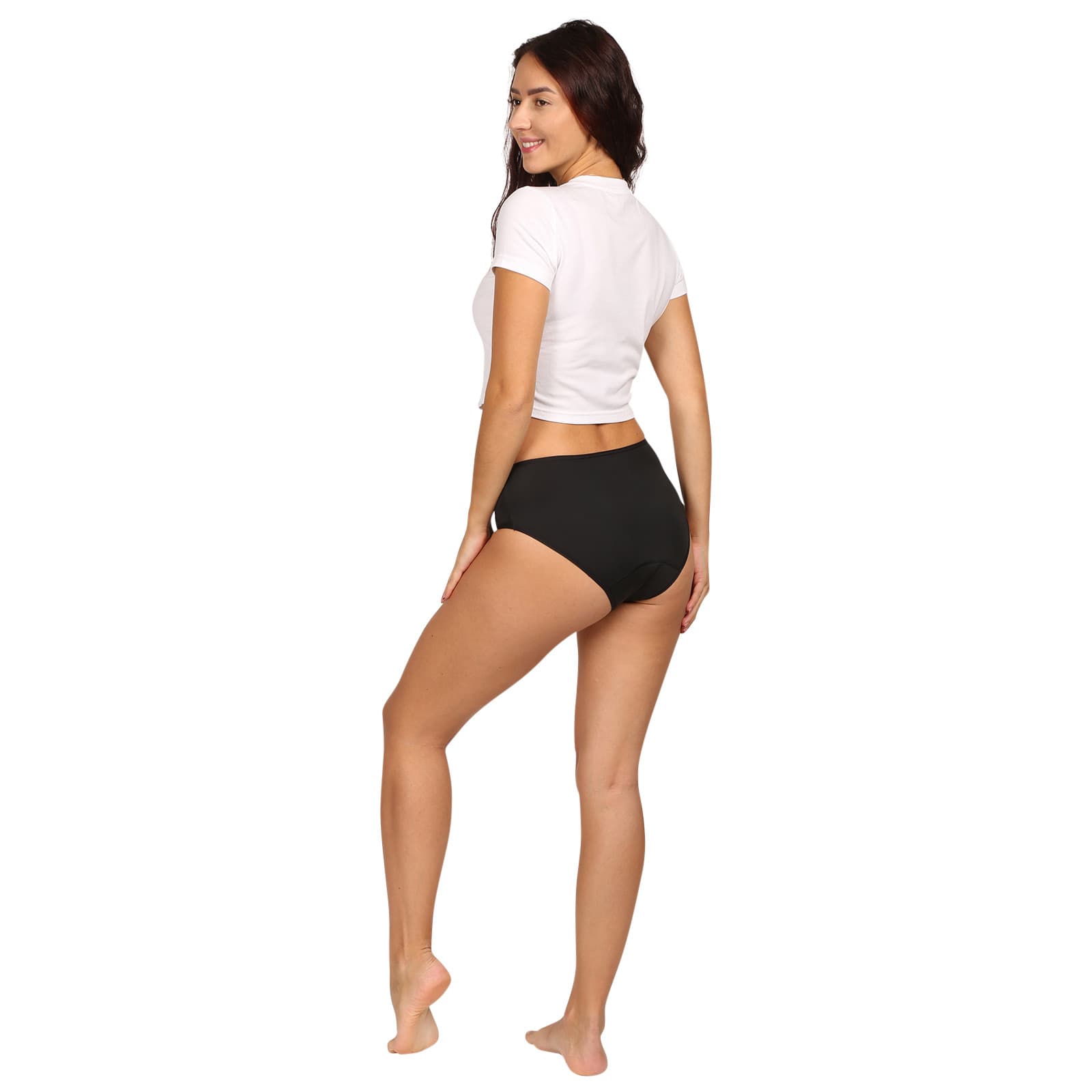 Menstruační kalhotky Love Luna Midi Black Eco (LLUWRNMI) L - náhled 4