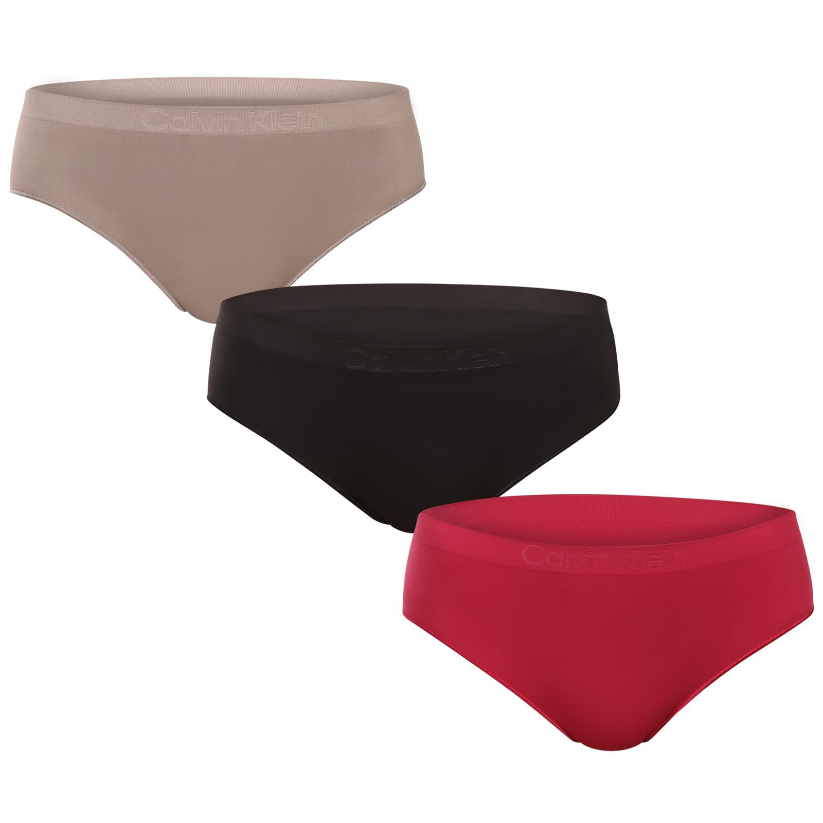 3PACK dámské kalhotky Calvin Klein bezešvé vícebarevné (QD5212-31S)