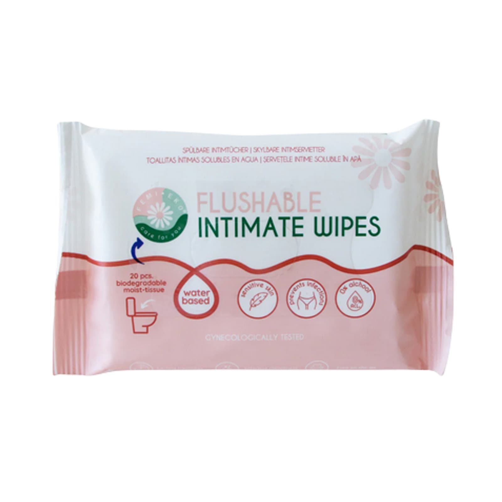 Intimní ubrousky Femi.EKo Intime Wipes rozpustné 20ks (INT-WIPES)