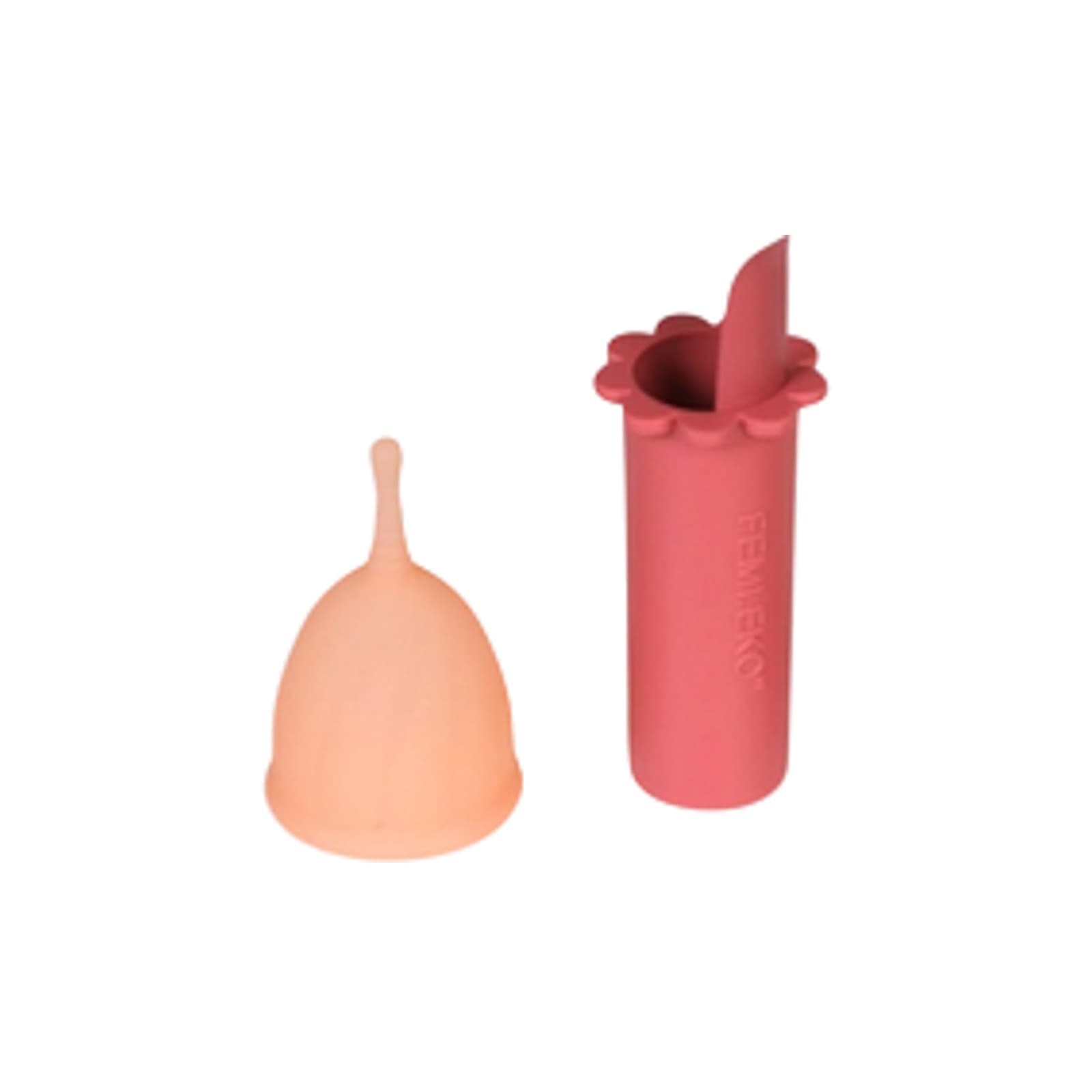 Menstruační kalíšek Femi.Eko Pink vel. S + aplikátor (Pack-CS-App-S)