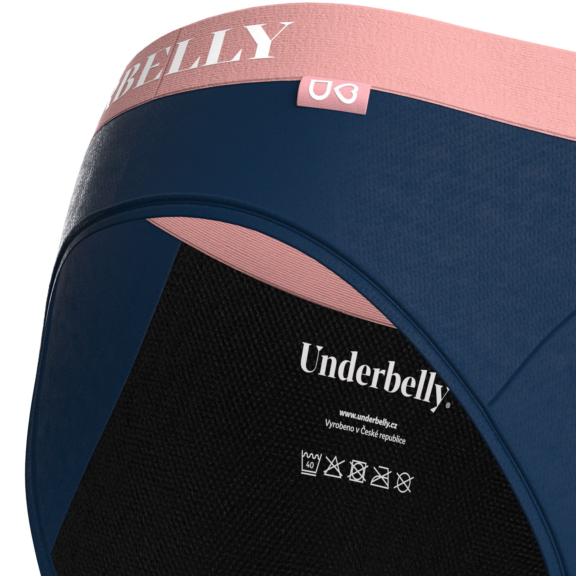 Menstruační kalhotky Underbelly Univers modré (UNIVERS-MO-RU-3-PAD) L - náhled 4