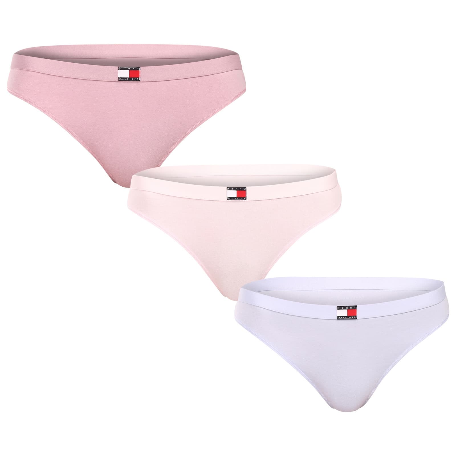 3PACK dámská tanga Tommy Hilfiger vícebarevná (UW0UW06139 0W6)