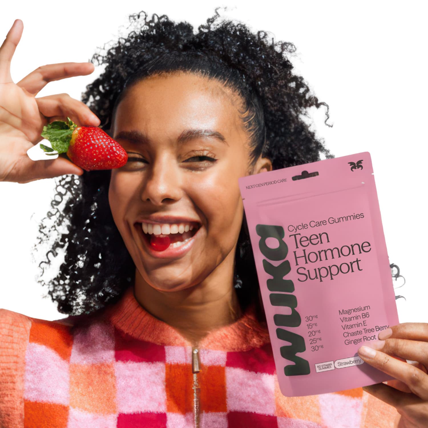 Cyklické gumové vitamíny Wuka PMS Teen Hormone Support - náhled 2