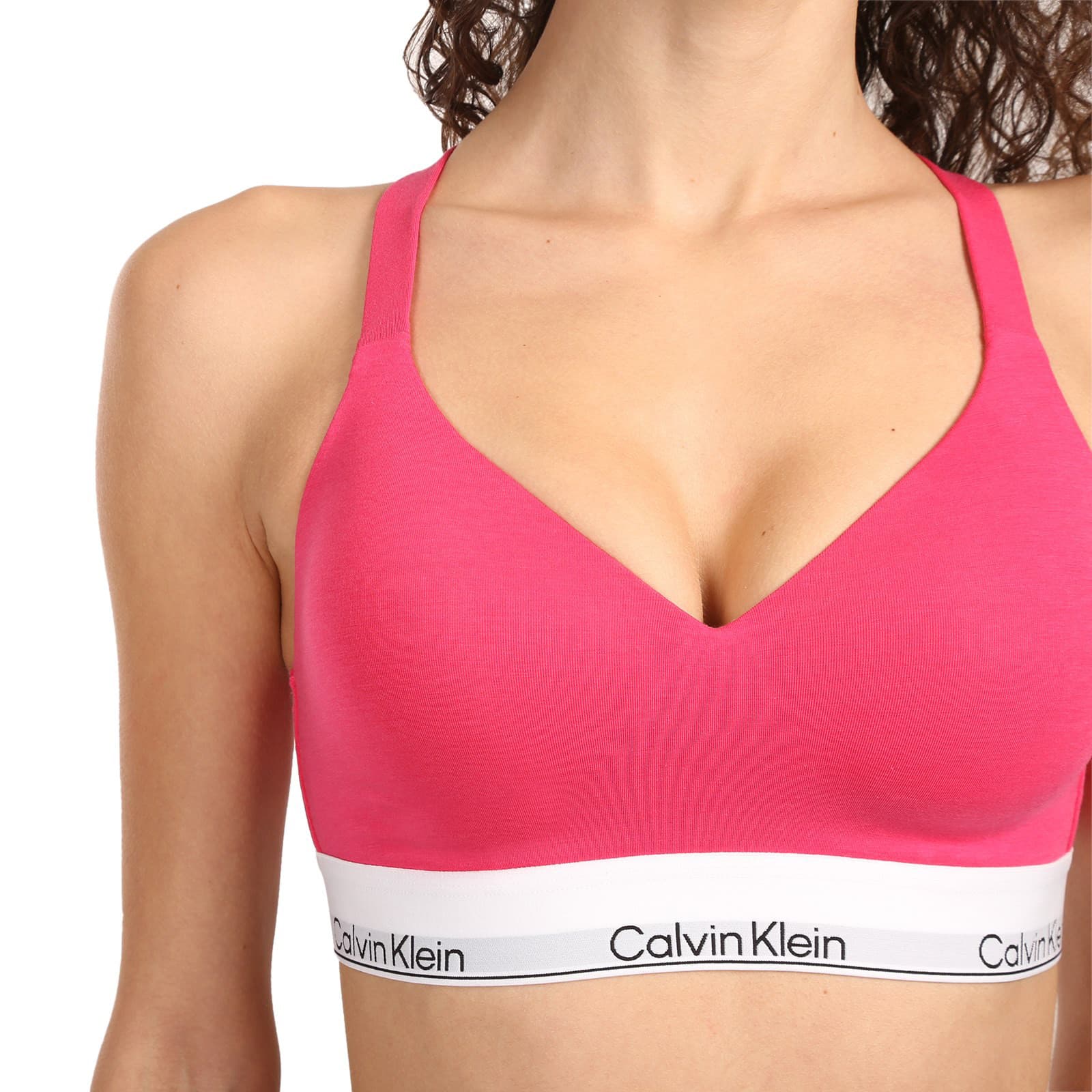 Dámská podprsenka Calvin Klein růžová (QF8500-24S) L - náhled 4