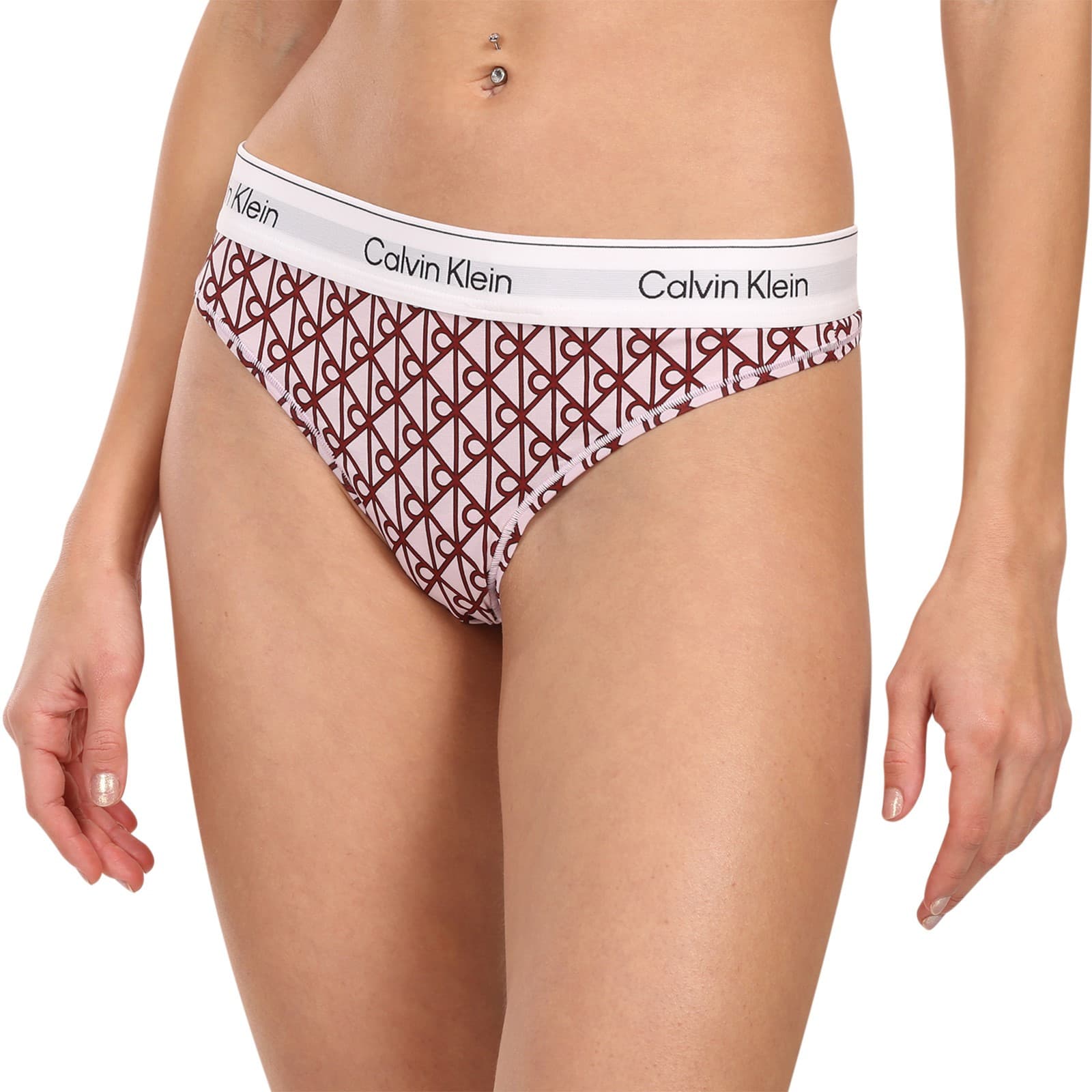 Dámská tanga Calvin Klein vícebarevné (QF8518-ZFR)