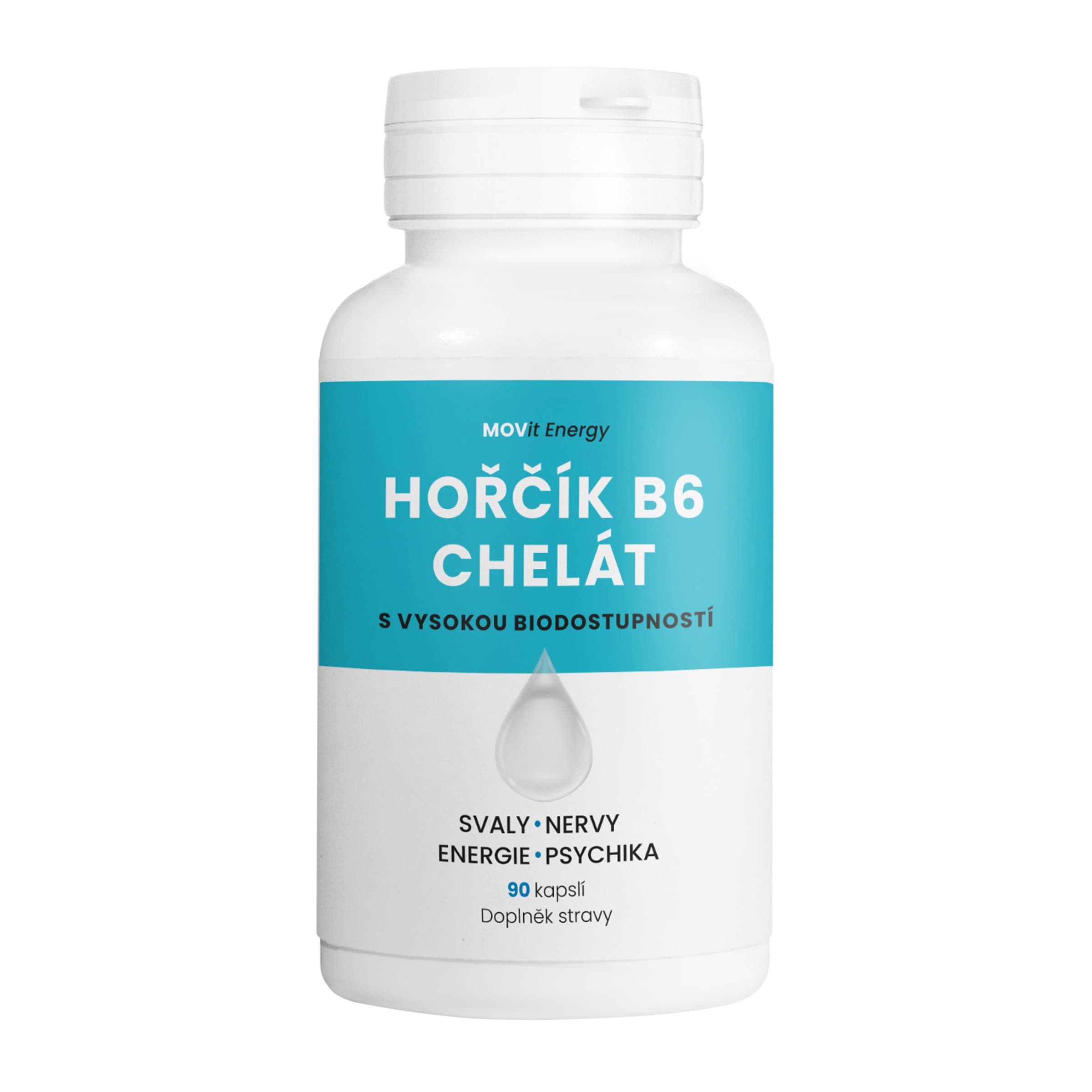 Hořčík B6 Chelát MOVit Longevity 90 kapslí