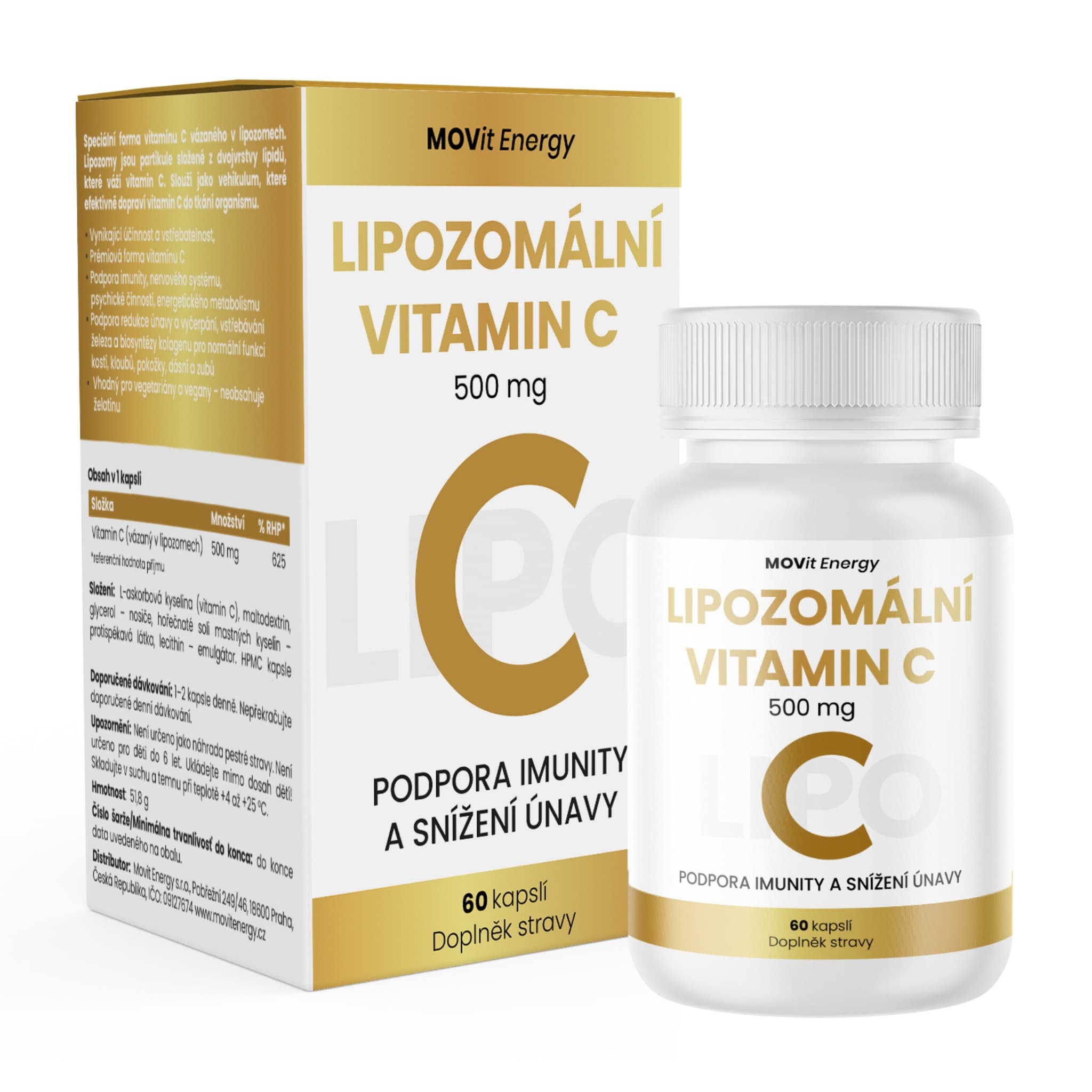 Lipozomální Vitamin C MOVit 60 kapslí