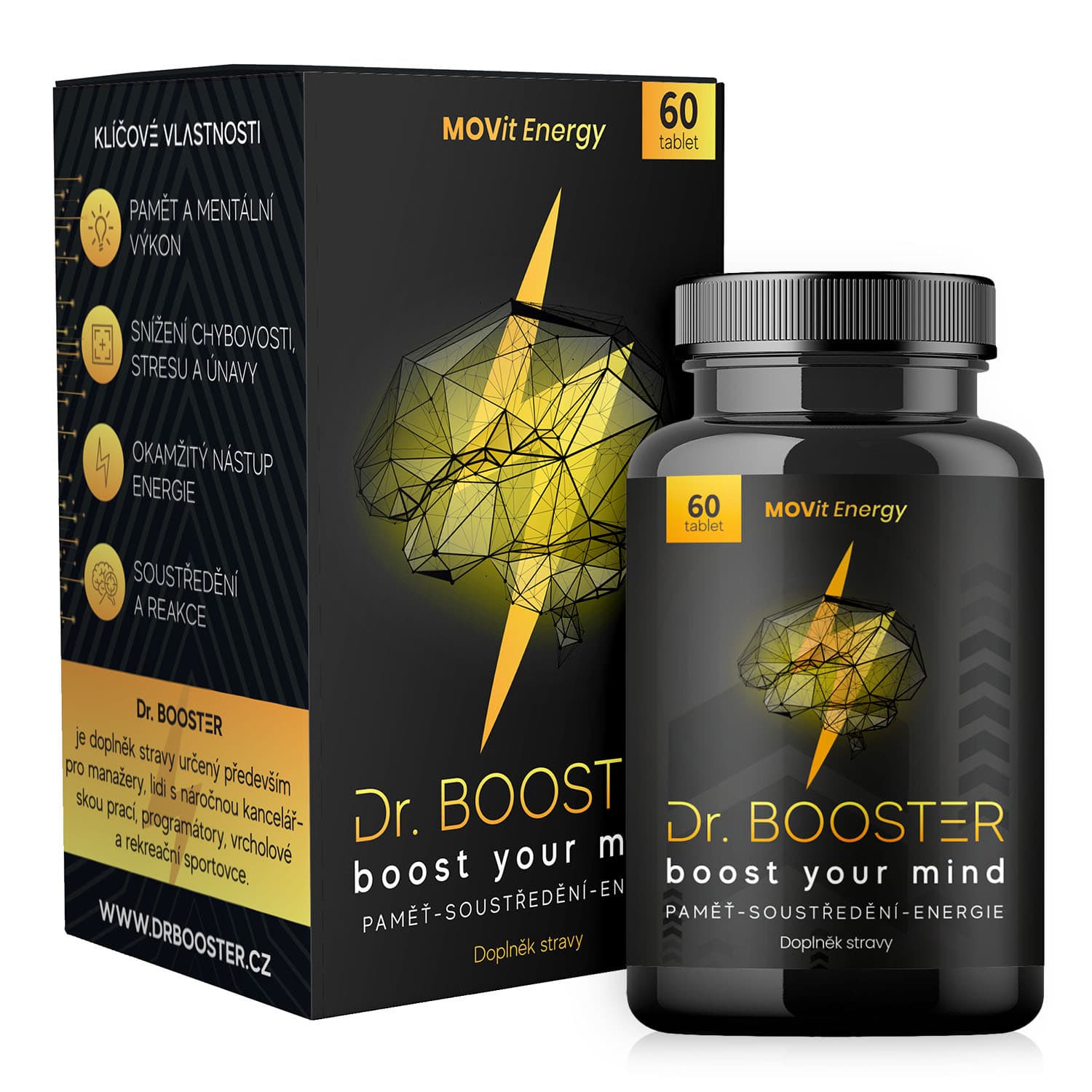 Dr. Booster - paměť, soustředění, energie MOVit 60 kapslí