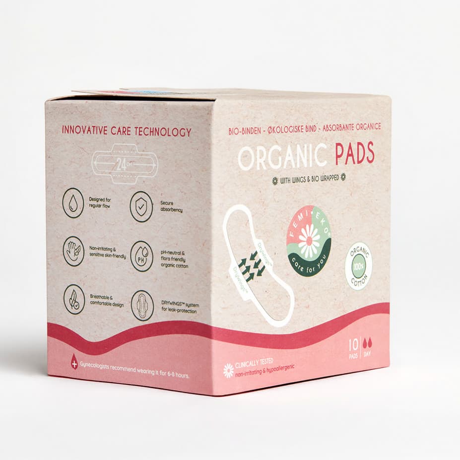Denní vložky Femi.Eko Organic Pads 10 ks (pads-day-10) - náhled 2