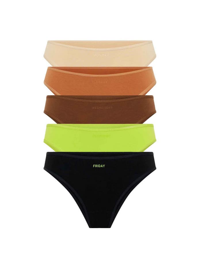 5PACK dámské kalhotky Modibodi Basic Brazilian (5DKMBB)